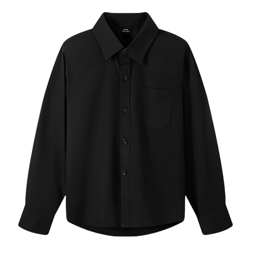 DANUOKU Boys Dress Shirts Tuxedo Shirt Long-Sleeve Button Down Shirt