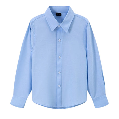 DANUOKU Boys Dress Shirts Tuxedo Shirt Long-Sleeve Button Down Shirt